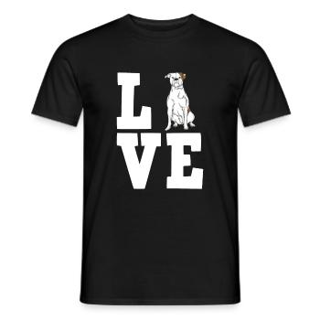 American Bulldog Chiens Cadeaux - T-shirt homme - noir - Devant - AI Model Male 178 light (178cm)
