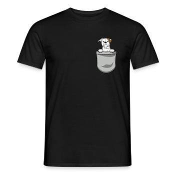 American Bulldog Chiens Cadeaux - T-shirt homme - noir - Devant - AI Model Male 178 light (178cm)