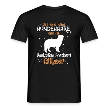 Australian Shepherd Geschenk Hunde - Männer T-Shirt - Schwarz - Vorne - AI Model Male 178 light (178cm)