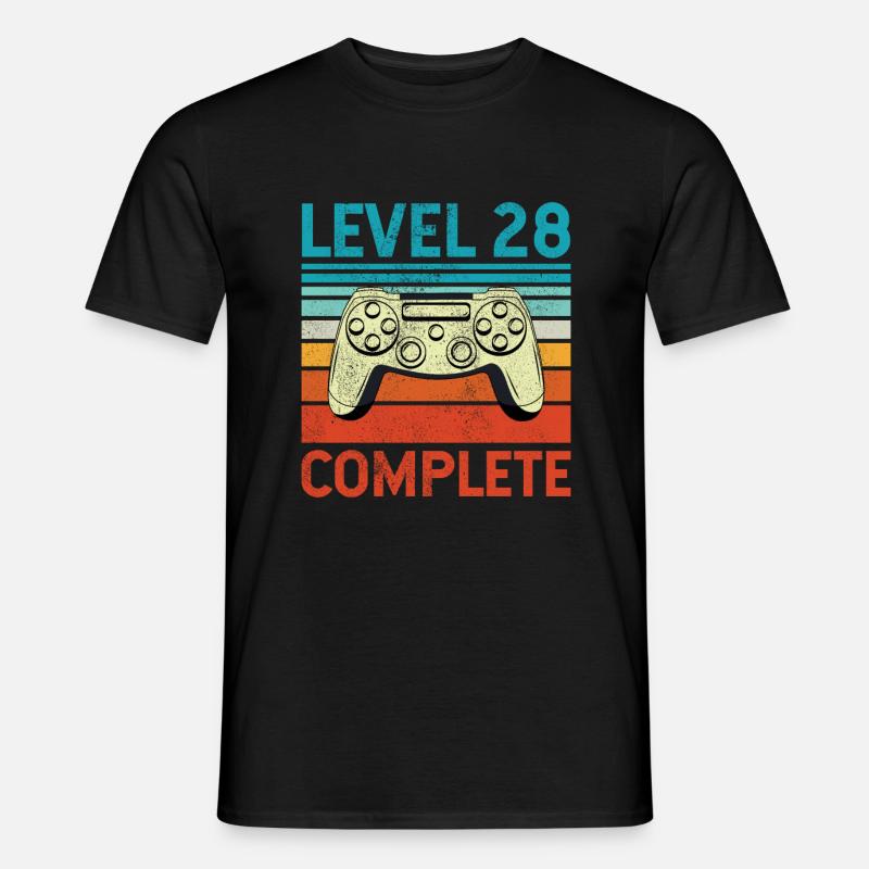 Level 28 Complete - Männer T-Shirt - Schwarz