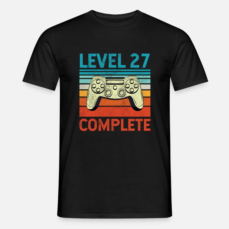 Level 27 Complete - Männer T-Shirt - Schwarz