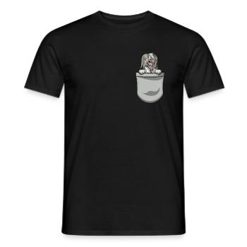 Bearded Collie Gift Chiens - T-shirt homme - noir - Devant - AI Model Male 178 light (178cm)