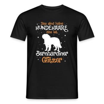 Bernhardiner Geschenk Hunde - Männer T-Shirt - Schwarz - Vorne - AI Model Male 178 light (178cm)