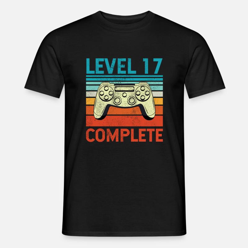 Level 17 Complete - Männer T-Shirt - Schwarz