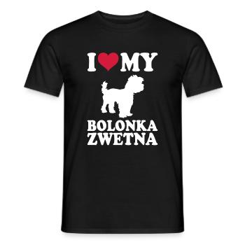 Bolonka Zwetna Chiens cadeaux - T-shirt homme - noir - Devant - AI Model Male 178 light (178cm)