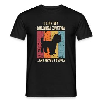 Bolonka Zwetna Chiens cadeaux - T-shirt homme - noir - Devant - AI Model Male 178 light (178cm)