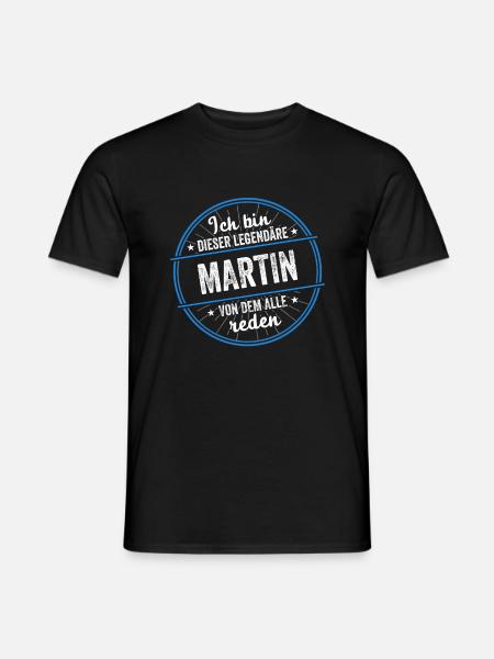 Ich bin dieser legendärer Martin Name - Männer T-Shirt - Schwarz
