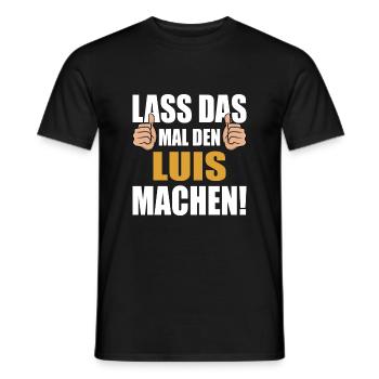 Laissez Luis faire ça - T-shirt homme - noir - Devant - AI Model Male 178 light (178cm)