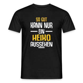 Heiko Vorname Name Geburtstag - Männer T-Shirt - Schwarz - Vorne - AI Model Male 178 light (178cm)