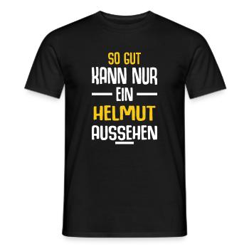 Helmut Vorname Name Geburtstag - Männer T-Shirt - Schwarz - Vorne - AI Model Male 178 light (178cm)
