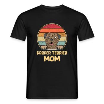 Border Terrier Cadeaux Chiens - T-shirt homme - noir - Devant - AI Model Male 178 light (178cm)