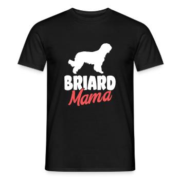 Briard Gift Dogs - Men's T-Shirt - black - Front - AI Model Male 178 light (178cm)