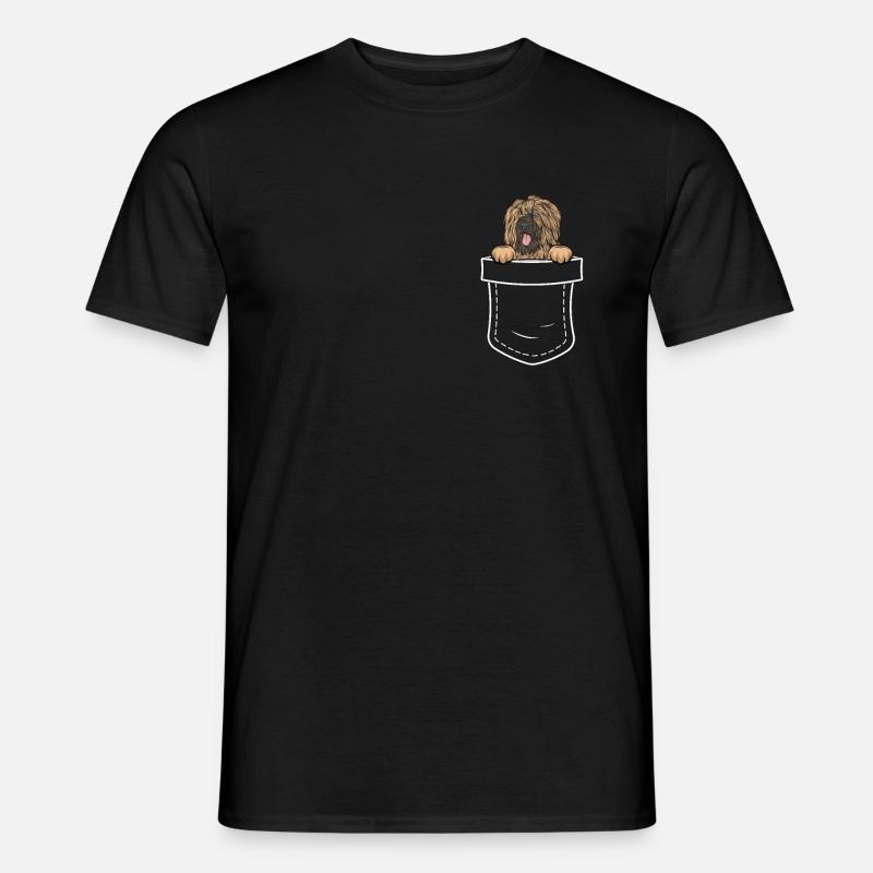 Briard Geschenk Hunde - Männer T-Shirt - Schwarz