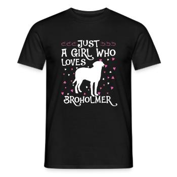 Broholmer Geschenk Hunde - Männer T-Shirt - Schwarz - Vorne - AI Model Male 178 light (178cm)