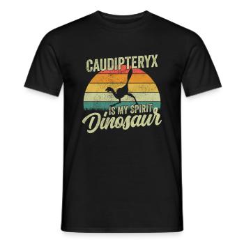 xxx Dinosaur Kids Dino Gift - Men's T-Shirt - black - Front - AI Model Male 178 light (178cm)