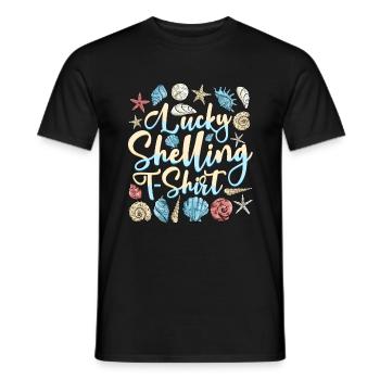 Collecte de coquillages sur la plage Collecteurs de coquillages - T-shirt homme - noir - Devant - AI Model Male 178 light (178cm)