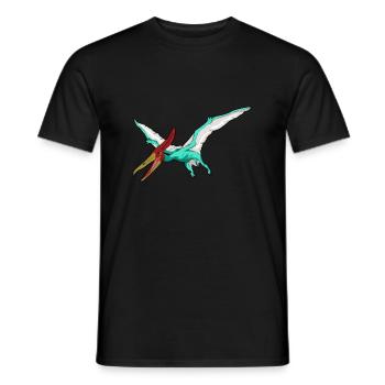 Pteranodon Dinosaur Enfants Dino Cadeau - T-shirt homme - noir - Devant - AI Model Male 178 light (178cm)