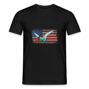 Pteranodon Dinosaur Enfants Dino Cadeau - T-shirt homme - noir - Devant - AI Model Male 178 light (178cm)