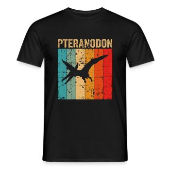 Pteranodon Dinosaur Enfants Dino Cadeau - T-shirt homme - noir - Devant - AI Model Male 178 light (178cm)