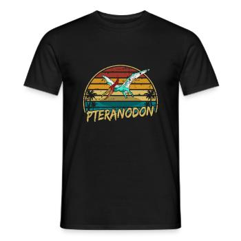 Pteranodon Dinosaur Enfants Dino Cadeau - T-shirt homme - noir - Devant - AI Model Male 178 light (178cm)
