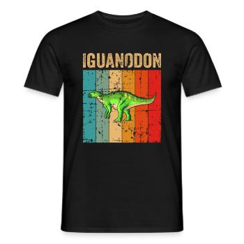 Iguanodon Dinosaure Enfants Dino Cadeau - T-shirt homme - noir - Devant - AI Model Male 178 light (178cm)