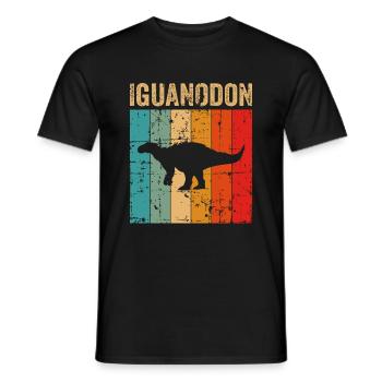 Iguanodon Dinosaure Enfants Dino Cadeau - T-shirt homme - noir - Devant - AI Model Male 178 light (178cm)