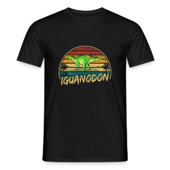 Iguanodon Dinosaure Enfants Dino Cadeau - T-shirt homme - noir - Devant - AI Model Male 178 light (178cm)