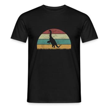 Jobaria Dinosaur Children Dino Gift - Men's T-Shirt - black - Front - AI Model Male 178 light (178cm)