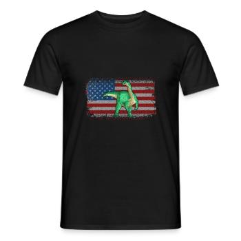 Mussaurus Dinosaur Children Dino Gift - Men's T-Shirt - black - Front - AI Model Male 178 light (178cm)