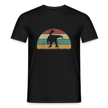 Mussaurus Dinosaur Children Dino Gift - Men's T-Shirt - black - Front - AI Model Male 178 light (178cm)