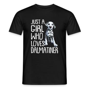 Propriétaire de chien de chien dalmate - T-shirt homme - noir - Devant - AI Model Male 178 light (178cm)