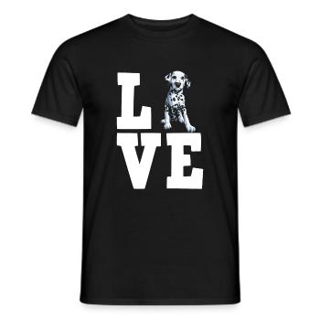 Propriétaire de chien de chien dalmate - T-shirt homme - noir - Devant - AI Model Male 178 light (178cm)