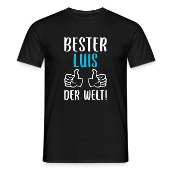 Luis Vorname Name Geburtstag - Männer T-Shirt - Schwarz - Vorne - AI Model Male 178 light (178cm)