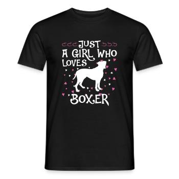 Propriétaire de chien boxeur allemand - T-shirt homme - noir - Devant - AI Model Male 178 light (178cm)