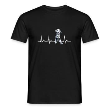 Propriétaire de chien de chien dalmate - T-shirt homme - noir - Devant - AI Model Male 178 light (178cm)