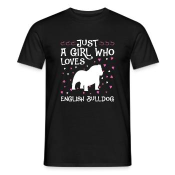 Deutsch Bulldog Dog Dog Dog Owner - Men's T-Shirt - black - Front - AI Model Male 178 light (178cm)