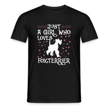 Foxterrier Hund Dog Hundehalter - Männer T-Shirt - Schwarz - Vorne - AI Model Male 178 light (178cm)
