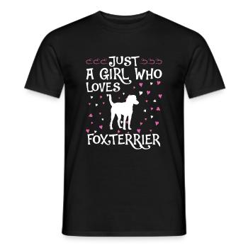Foxterrier Hund Dog Hundehalter - Männer T-Shirt - Schwarz - Vorne - AI Model Male 178 light (178cm)