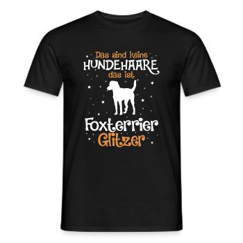 Foxterrier Hund Dog Hundehalter - Männer T-Shirt - Schwarz - Vorne - AI Model Male 178 light (178cm)