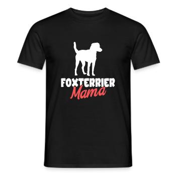 Foxterrier Hund Dog Hundehalter - Männer T-Shirt - Schwarz - Vorne - AI Model Male 178 light (178cm)