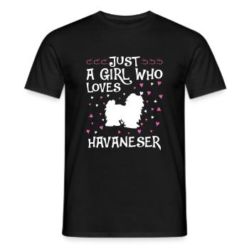 Propriétaire de chien de chien havanais - T-shirt homme - noir - Devant - AI Model Male 178 light (178cm)
