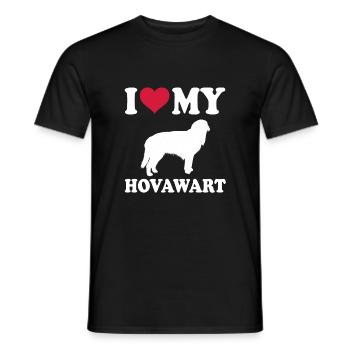Hovawart Dog Dog Propriétaire de Chien - T-shirt homme - noir - Devant - AI Model Male 178 light (178cm)