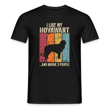 Hovawart Dog Dog Propriétaire de Chien - T-shirt homme - noir - Devant - AI Model Male 178 light (178cm)