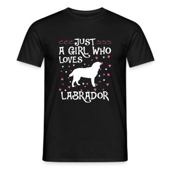Labrador Dog Dog Propriétaire de chien - T-shirt homme - noir - Devant - AI Model Male 178 light (178cm)
