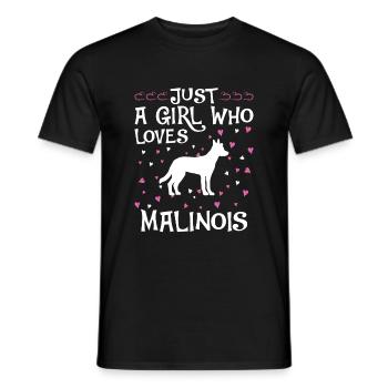 Malinois Dog Dog Propriétaire - T-shirt homme - noir - Devant - AI Model Male 178 light (178cm)