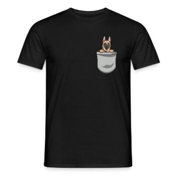 Malinois Dog Dog Propriétaire - T-shirt homme - noir - Devant - AI Model Male 178 light (178cm)