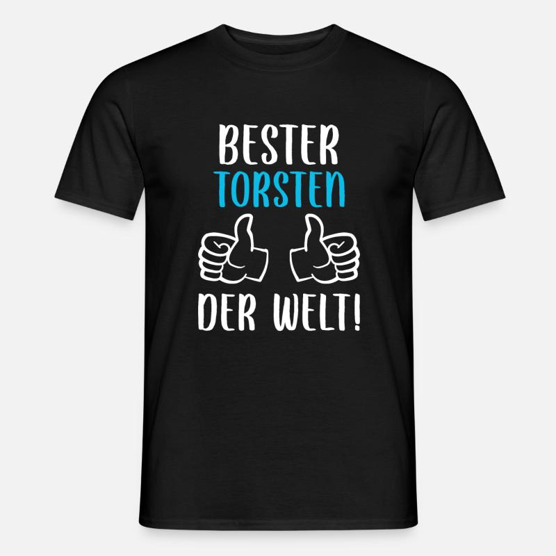 Torsten Vorname Name Geburtstag - Männer T-Shirt - Schwarz