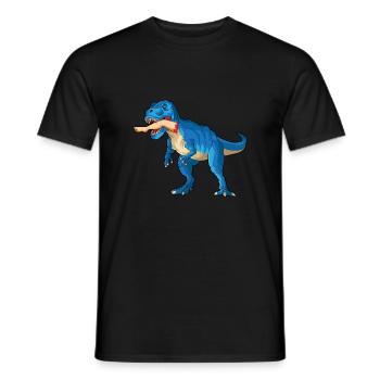 Leg surgery wheelchair lost leg - Men's T-Shirt - black - Front - AI Model Male 178 light (178cm)