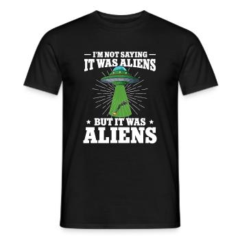 Leg surgery wheelchair lost leg - Men's T-Shirt - black - Front - AI Model Male 178 light (178cm)