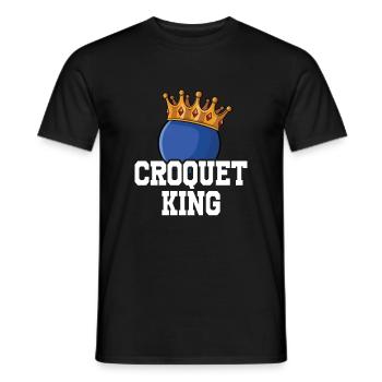 Croquet - Männer T-Shirt - Schwarz - Vorne - AI Model Male 178 light (178cm)